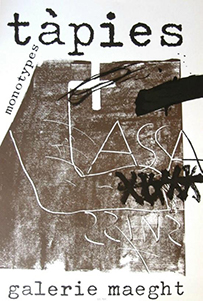 Antoni Tàpies : Litografia originale del 1974 : Monotypes - 1974