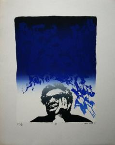 Alain VALTAT : Serigrafia original firmada y numerada : Jeff (Joseph Kessel)