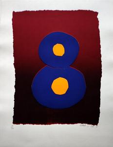 Alain VALTAT Serigrafia originale Firmata e Numerata : Number 8