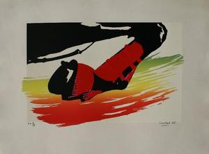 Alain VALTAT Serigrafia originale Firmata e Numerata : Horse 2