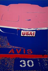 Alain VALTAT : Poster in serigraph : USA 1