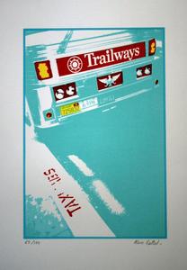 Alain VALTAT Serigrafia originale Firmata e Numerata : The Bus