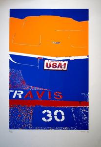 Alain VALTAT : Serigrafia original firmada y numerada : USA 1