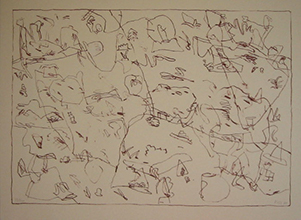 Jan VOSS : Original Lithograph : Composition