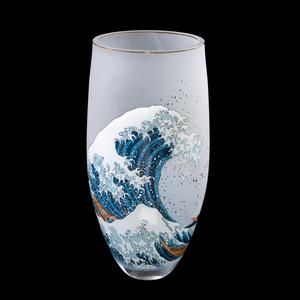 Vaso Hokusai, in vetro : La grande onda di Kanagawa