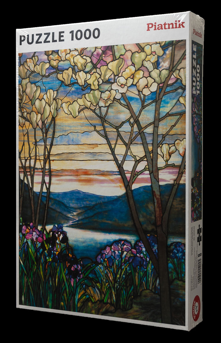 Louis C. Tiffany magnolias and irises oversized jigsaw puzzle in