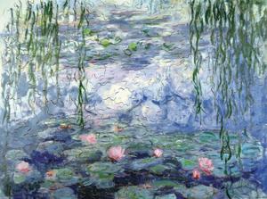 Puzzle en bois Claude Monet : Nymphéas et saules (Michele Wilson)