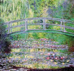 Puzzle en bois Claude Monet : Le pont japonais (Michele Wilson)