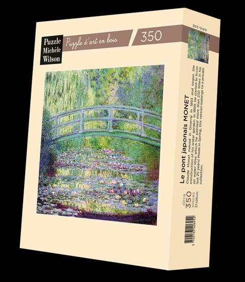 Claude Monet wooden jigsaw puzzle : The Japanese Bridge, 350 pieces