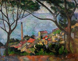 Puzzle enfant Paul Cézanne : Vue sur L'Estaque