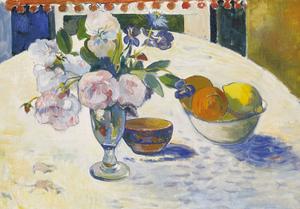 Puzzle enfant Paul Gauguin : Fleurs et bol de fruits