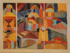 Canvas Paul Klee, Jardin du temple