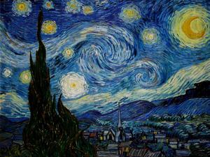 Toile Vincent Van Gogh, Nuit étoilée