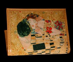 Porte-cartes Dainetto et cuir Klimt : Le Baiser