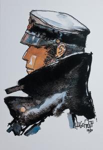 Reproduction sur toile Corto Maltese, Dedicated to Corto