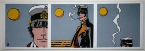 Reproduction sur toile Corto Maltese, Triptyque