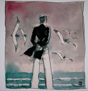 Reproduction sur toile Corto Maltese, Rendez-vous