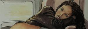 Reproduction sur toile Milo Manara, Train