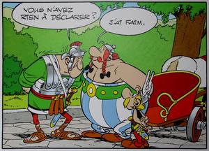 Toile Astérix, Obélix (Uderzo), J'ai faim